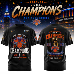 New York Knicks Merch 2026 Trophy Winner T-Shirt Basketball Fan Gift