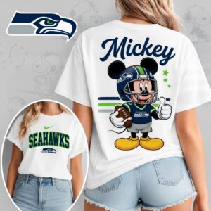 Seattle Seahawks X Mickey Mouse Football Game Day Unisex T-Shirt