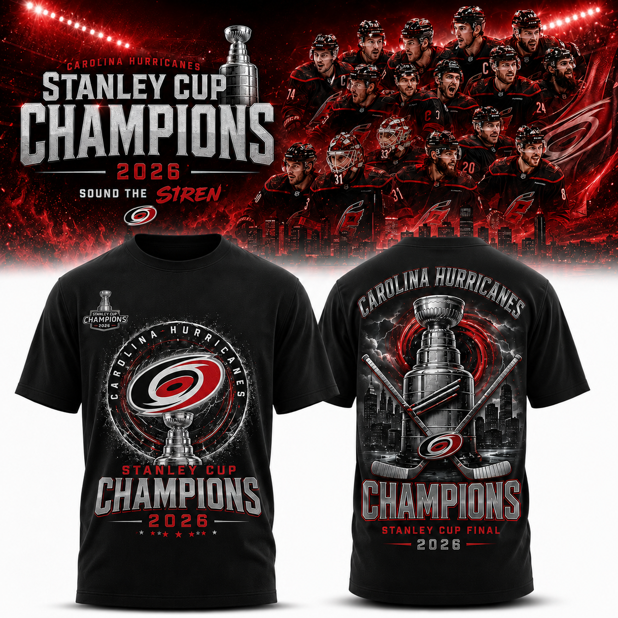 Carolina Hurricanes Merch 2026 Stanley Cup Edition T-Shirt Hockey Fan Gift