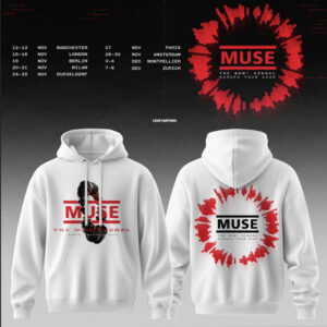 Muse Merch 2026 Tour Collection Hoodie Music Lover Gift