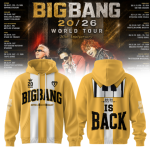 Bigbang Merch 2026 20Th Anniversary World Tour Hoodie Gift For Fans