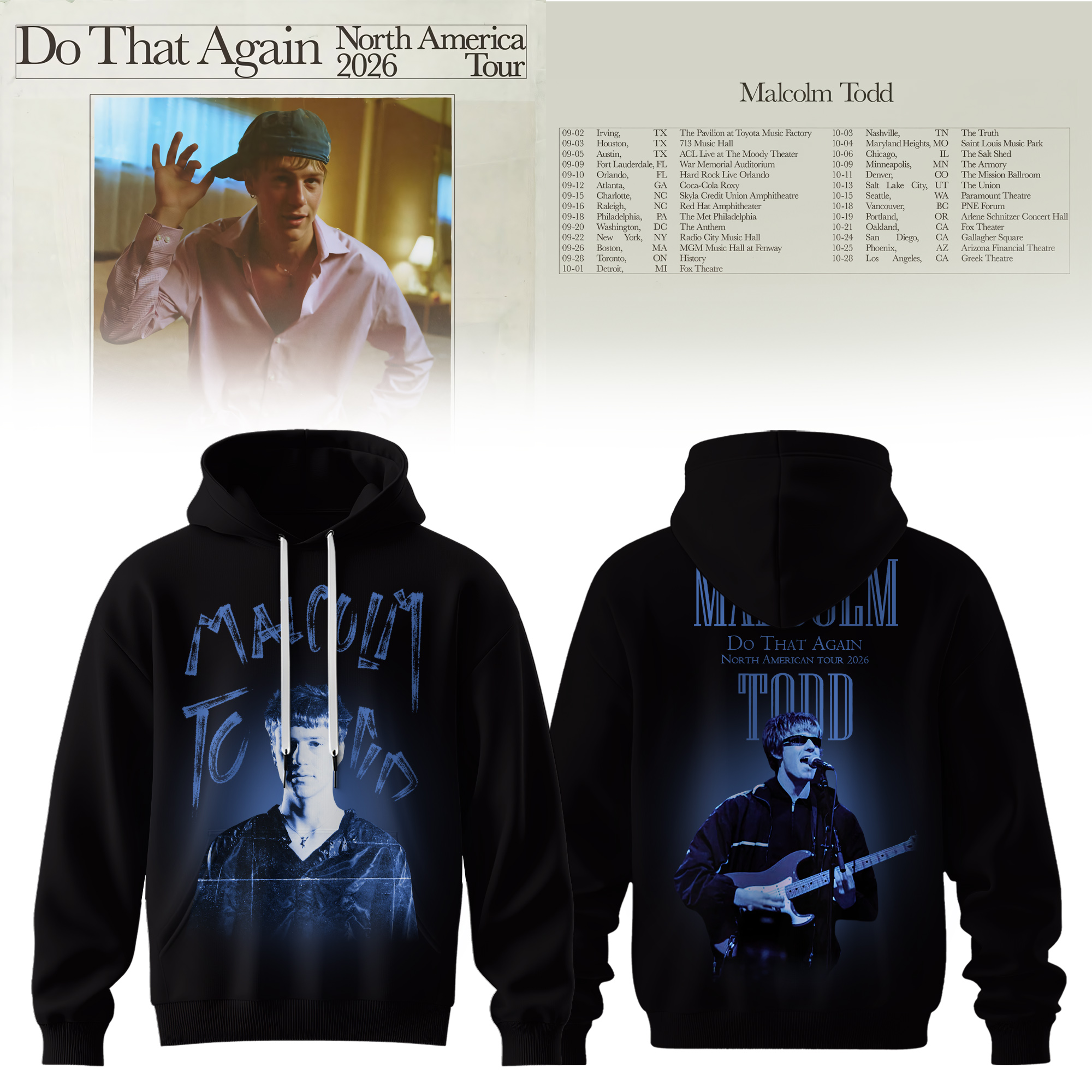 Malcolm Todd Do That Again Tour Hoodie Gift For Music Fans