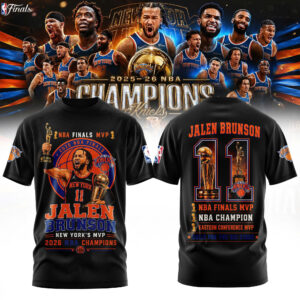 Jalen Brunson Merch 2026 Championship Mvp T-Shirt Gift Ideas For Fans