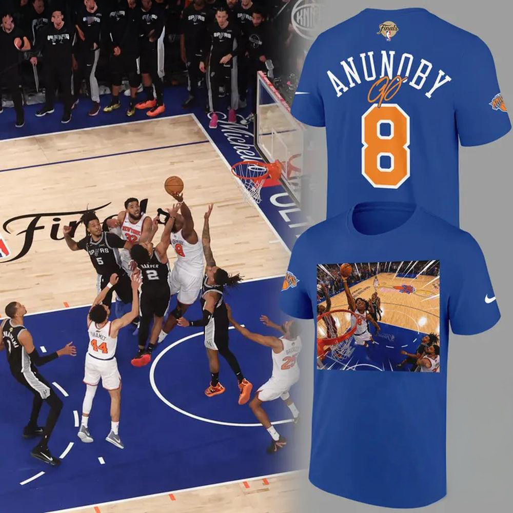 Og Anunoby New York Knicks Nba Final 2026 Blue T-Shirt