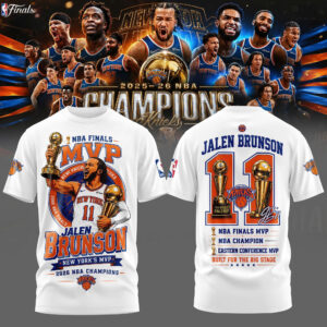 Jalen Brunson Merch 2026 Finals Mvp Graphic T-Shirt Basketball Fan Gift