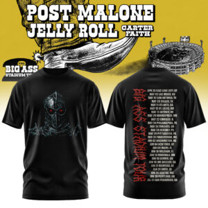 Post Malone Merch 2026 Stadium Tour Graphic T-Shirt Fan Gift