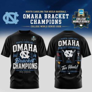 North Carolina Tar Heels Omaha Champions T-Shirt Gift For Fans