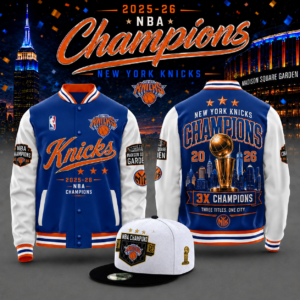 New York Knicks Merch 2026 Nba Champions Baseball Jacket Gift For Fans