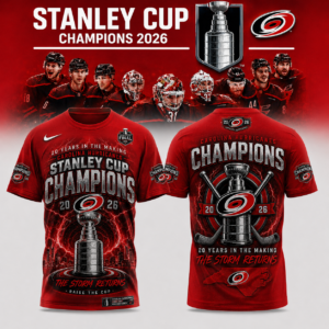 Carolina Hurricanes Merch 2026 Championship Glory T-Shirt Hockey Fan Gift