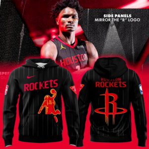Houston Rockets Nba 2026 New Logo Black Hoodie
