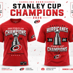 Carolina Hurricanes Merch 2026 Stanley Cup Glory T-Shirt Best Fan Gift