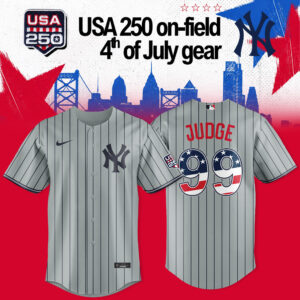 New York Yankees Judge Usa 250 Fourth Of July Jersey Edition