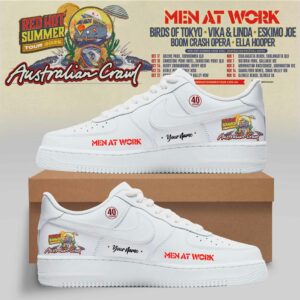 Australian Crawl Red Hot Summer Tour 2026 Sneaker Merchandise For Fans