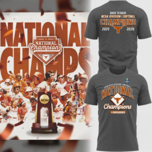 Texas Longhorns 2026 Ncaa Softball National Champions T-Shirt