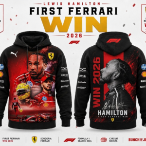 Lewis Hamilton Ferrari Merch 2026 Champion Driver Hoodie Motorsport Lover Gift