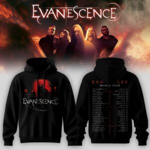 Evanescence Merch 2026 North American Tour Sanctuary Hoodie Gift For Rock Fans