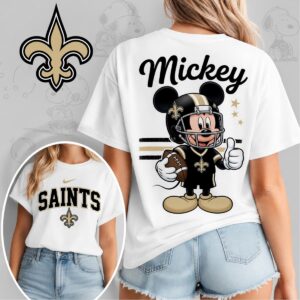 New Orleans Saints X Mickey Mouse Football Game Day Unisex T-Shirt