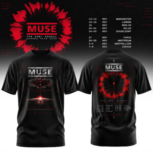 Muse Merch 2026 Europa Tour Graphic T-Shirt Music Lover Gift