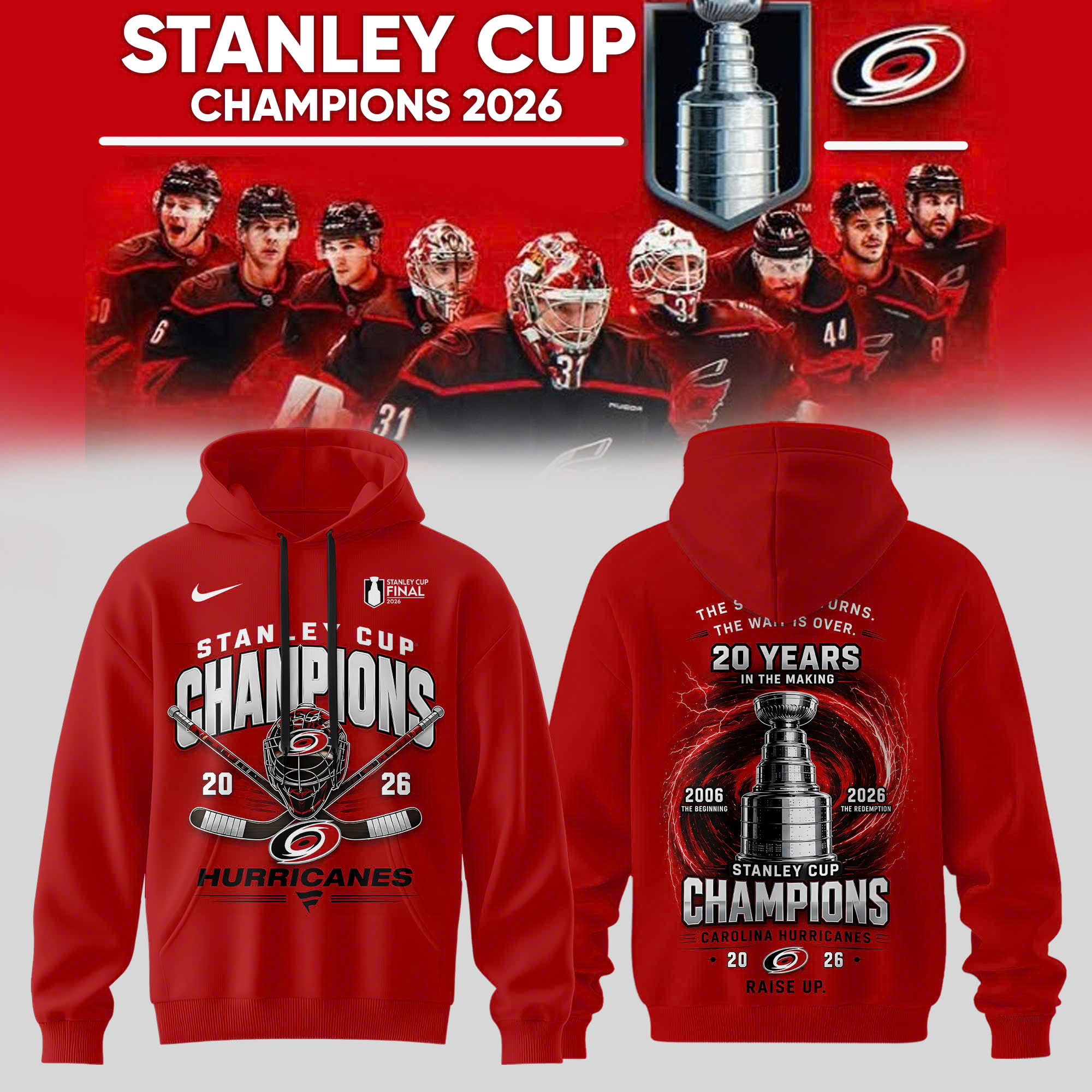 Carolina Hurricanes Merch 2026 Championship Celebration Hoodie Hockey Best Fan Gift