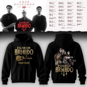 Eslabon Armado Merch 2026 Tour Collection Hoodie Fan Gift
