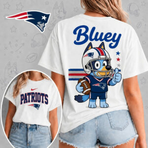 New England Patriots X Bluey Football Game Day Unisex T-Shirt