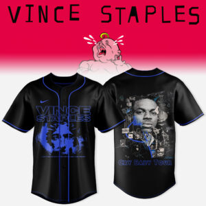 Vince Staples Cry Baby Tour Baseball Jersey Fan Collection
