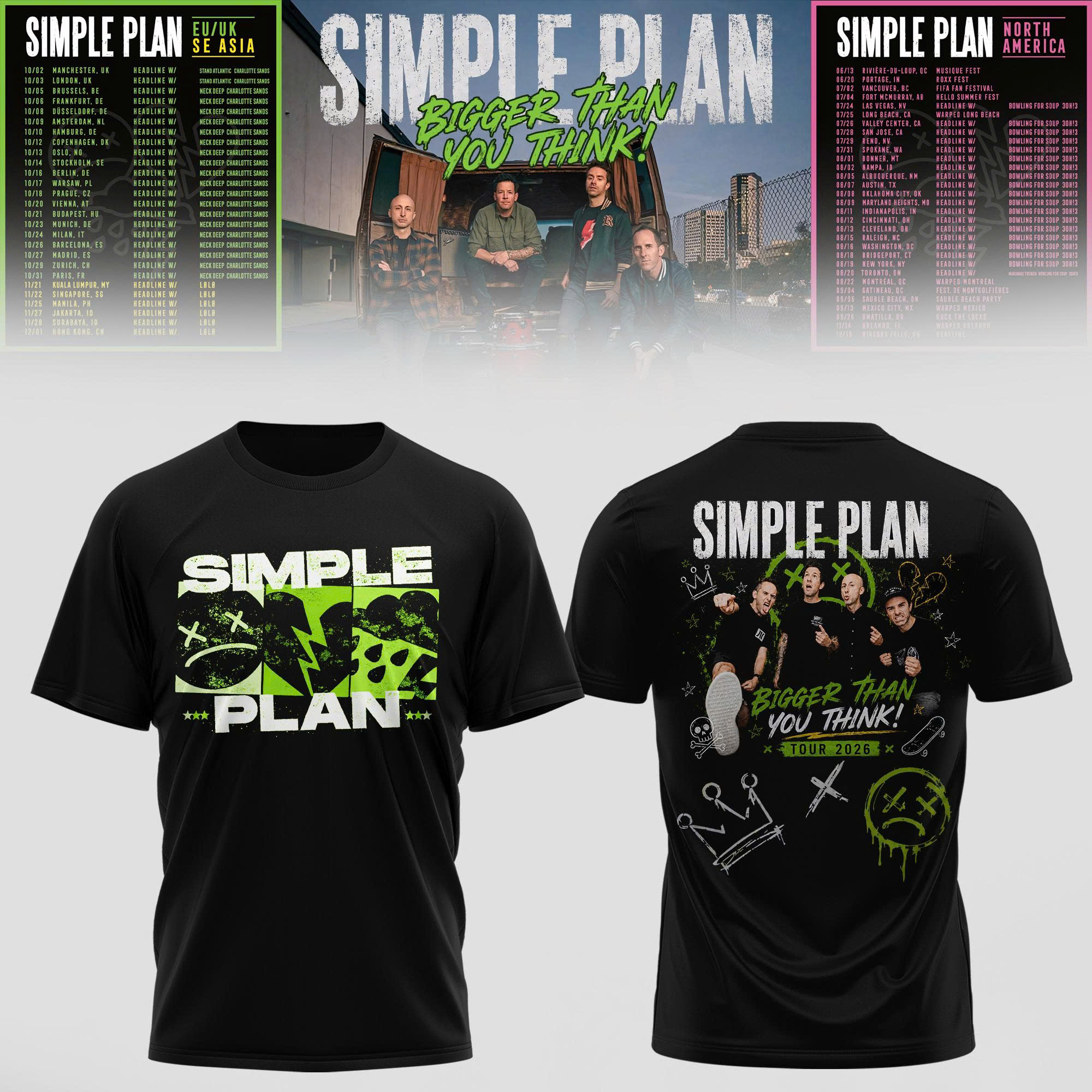 Bigger Than You Think Merch 2026 Concert Tour T-Shirt Music Lover Gift