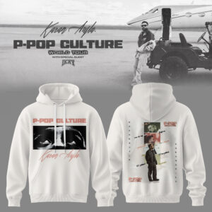 Ppop Culture Signature White Hoodie Premium Fan Edition