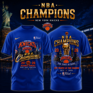 New York Knicks Merch 2026 Trophy Winner T-Shirt Basketball Fan Gift