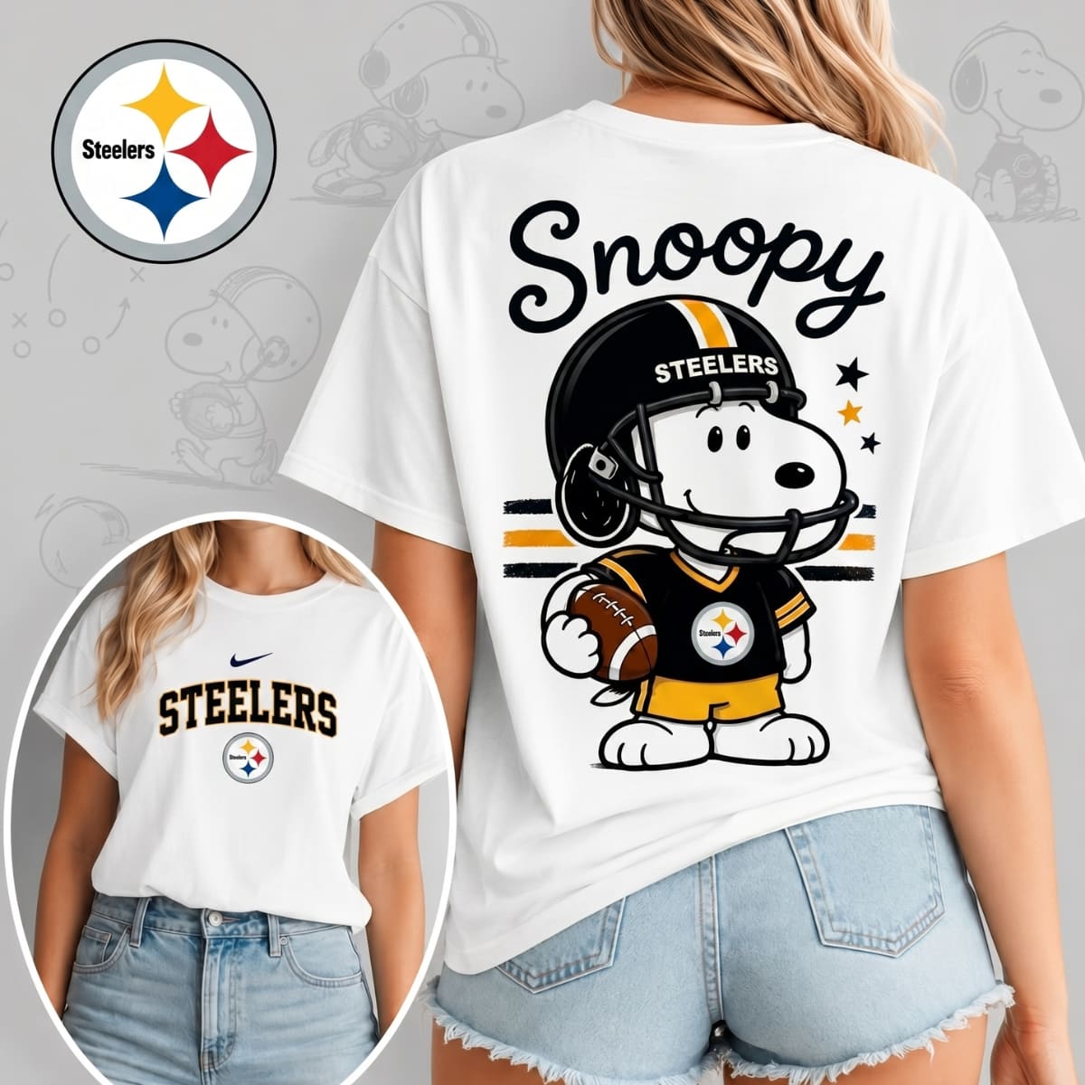 Pittsburgh ST-Shirtlers X Snoopy Football Game Day Unisex T-Shirt