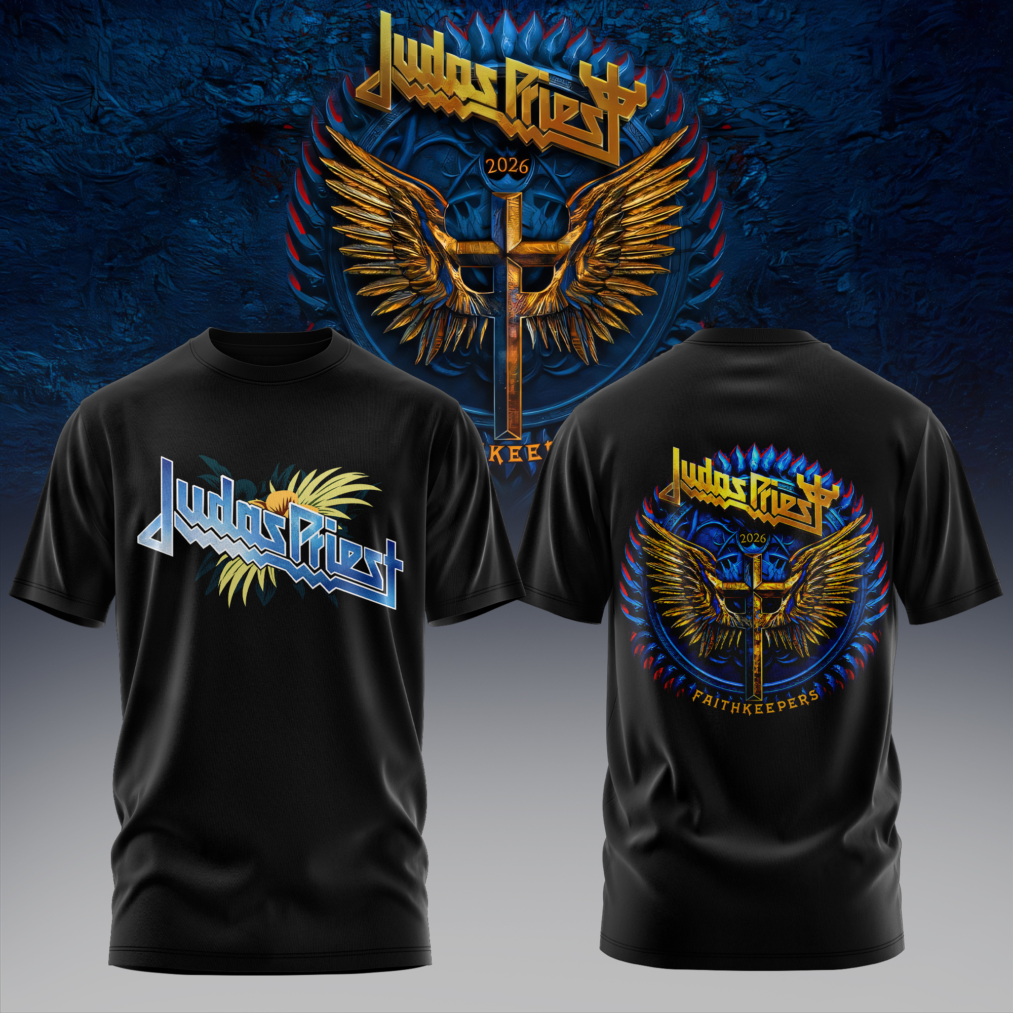 Judas Priest Merch 2026 Faithkeepers Wings T-Shirt Gift For Metal Fans