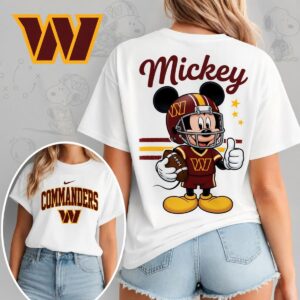 Washington Commanders X Mickey Mouse Football Game Day Unisex T-Shirt