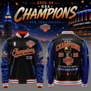 New York Knicks Merch Nba 2026 Champions Jacket Basketball Fan Gift