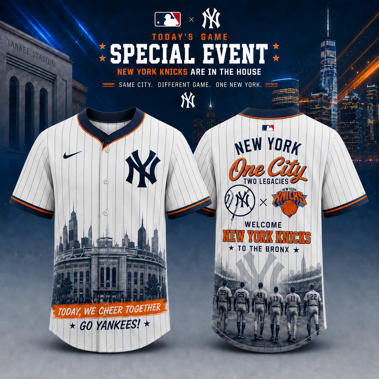 New York Knicks Yankees Limited Jersey Fan Apparel