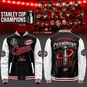 Carolina Hurricanes Merch 2026 Stanley Cup Champions Baseball Jacket Gift For Fans