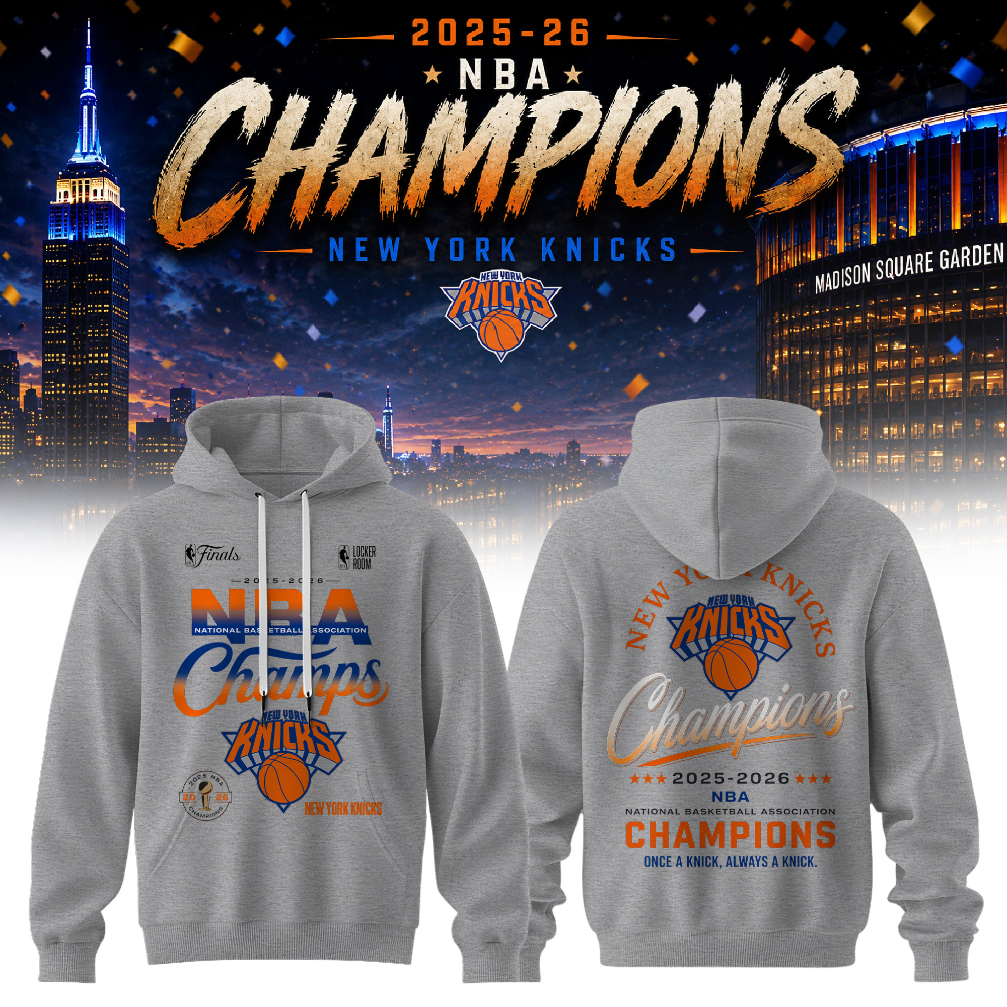 New York Knicks Merch 2026 Legacy Champions Hoodie Best Fan Gift