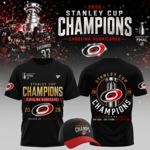 Carolina Hurricanes Merch 2026 Stanley Cup Champions T-Shirt Best Gift For Fans
