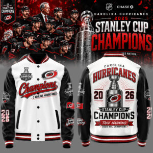 Carolina Hurricanes Merch 2026 Trophy Winner Baseball Jacket Gift For Fans