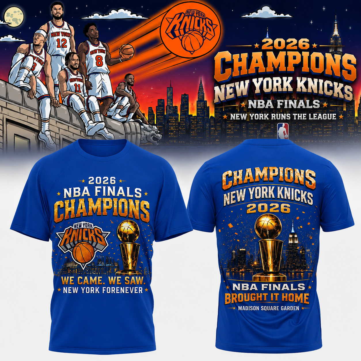 New York Knicks Merch 2026 Finals Championship Celebration Gift For Fans
