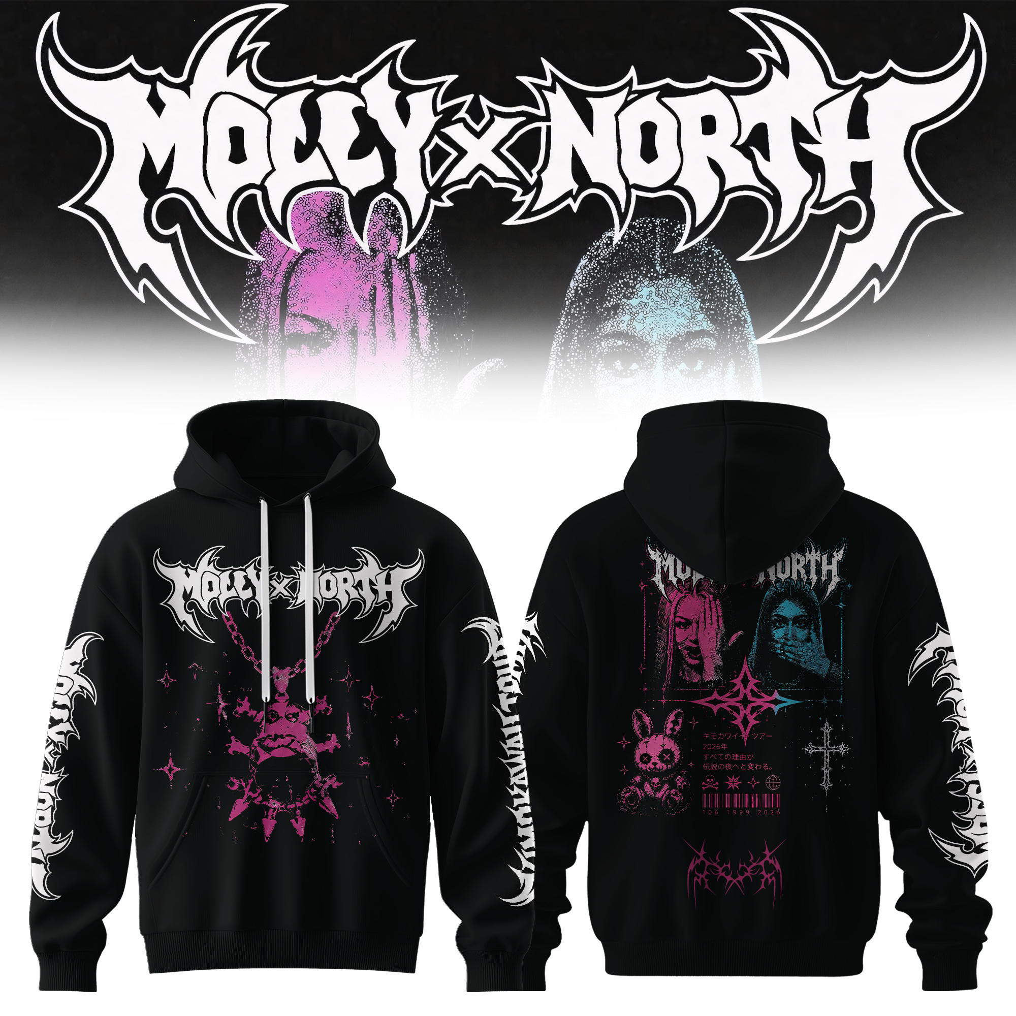 Molly Santana X North West Kimokawaii Tour 2026 Official Hoodie Edition