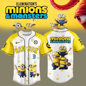 Boston Red Sox Minions Monster Baseball Jersey Fan Collection