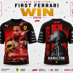 Lewis Hamilton Ferrari Merch 2026 Champion Driver T-Shirt Best Gift For Motorsport Lovers