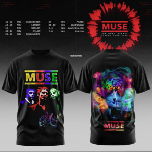 Muse Merch 2026 Europa Tour Graphic T-Shirt Music Lover Gift
