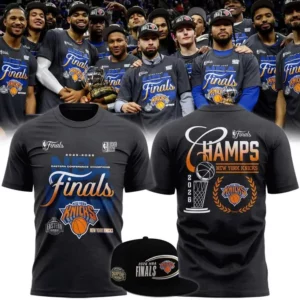 New York Knicks Charcoal 2026 Eastern Conference Champions Locker Room T-Shirt