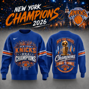 New York Knicks Merch 2026 Trophy Winner Sweatshirt Basketball Fan Gift