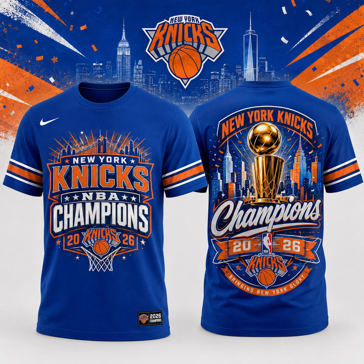 New York Knicks Merch 2026 Champions Nba T-Shirt Gift For Fans