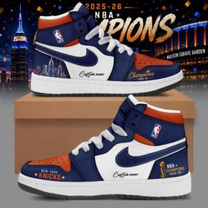 New York Knicks Merch 2026 Nba Champions Sneaker Gift For Fans