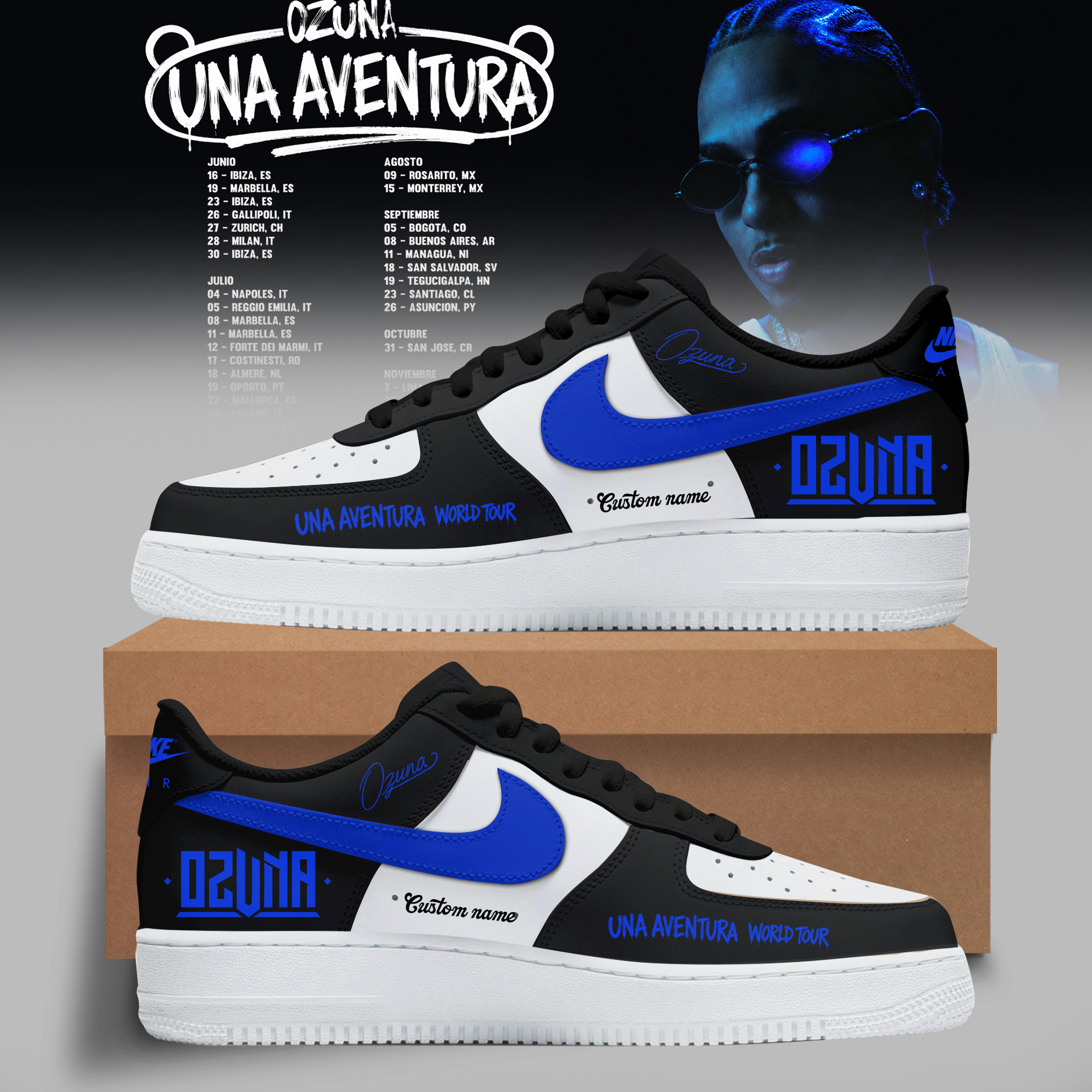 Ozuna Merch 2026 Una Aventura World Tour Sneaker Gift For Music Fans