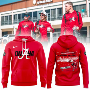 Alabama Crimson Tide Baseball Omaha 2026 Mens College World Series Hoodie