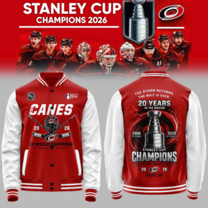 Carolina Hurricanes Merch 2026 Championship Edition Baseball Jacket Fan Gift